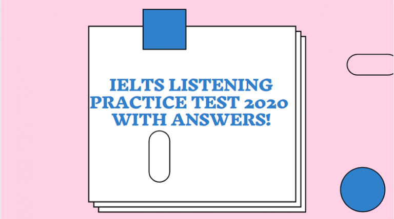 IELTS listening practice test