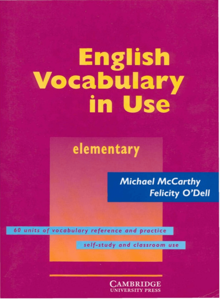 English vocabulary in use elementary cd