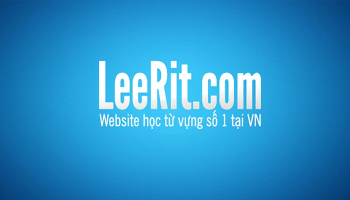 Leerit –  Website học từ vựng tiếng Anh theo chủ đề