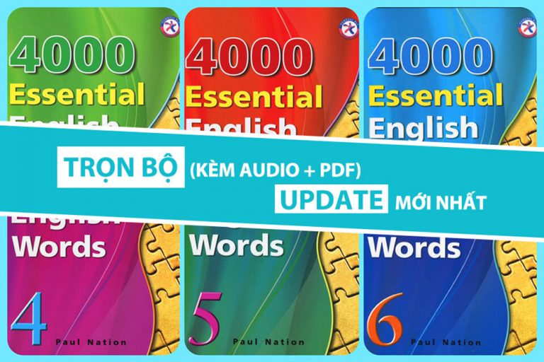 Tải pdf 4000 từ vựng tiếng Anh thông dụng nhất miễn phí